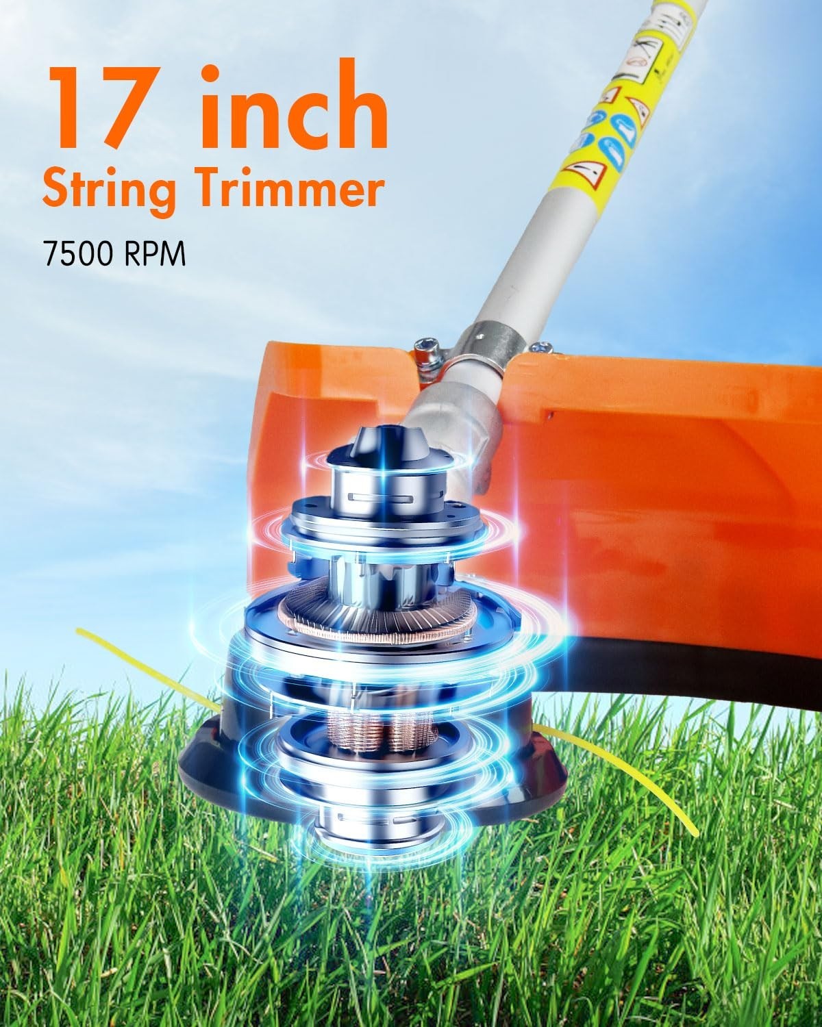 26CC 3-In-1 Gas String Trimmer Lawn Mower 2-Cycle Brush Cutter Weed Eater Wacker