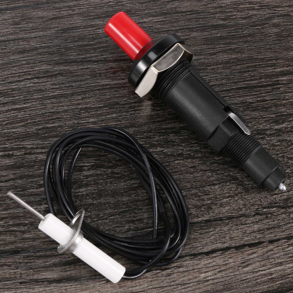 Piezo Ignition Set With Cable 1000Mm Long Push Button Kitchen For9978
