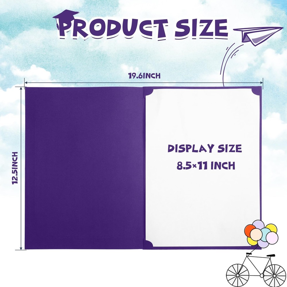 Fainne 80 Pieces Certificate Holders Diploma Holders Document Holder Certificate