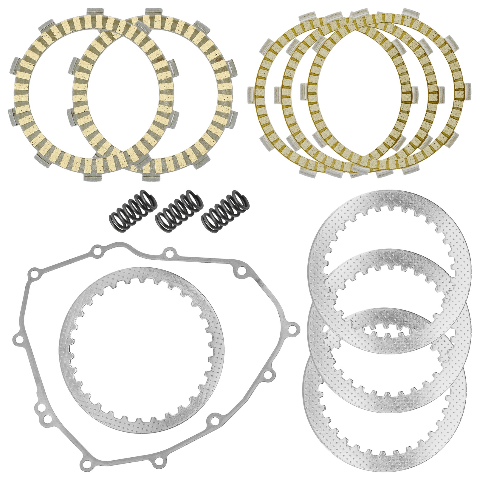 Clutch Friction Steel Plates Kit for Kawasaki Ninja 400 EX400 ABS 2018 - 2023