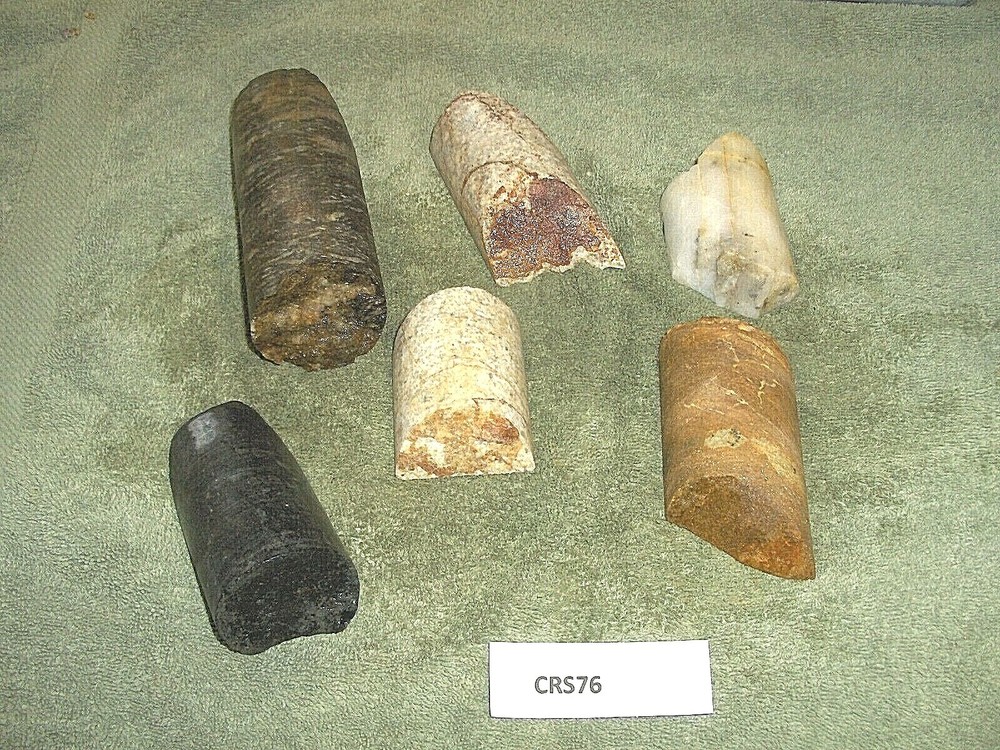 Split Core Samples From Alaska Gold Mine 6 Pieces Split And Unsplit  CRS76