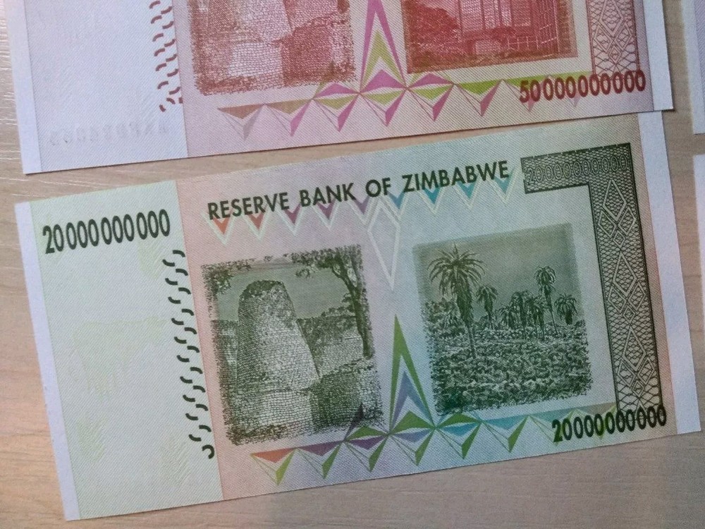 Zimbabwe Currency ALL BILLIONS Hyperinflation