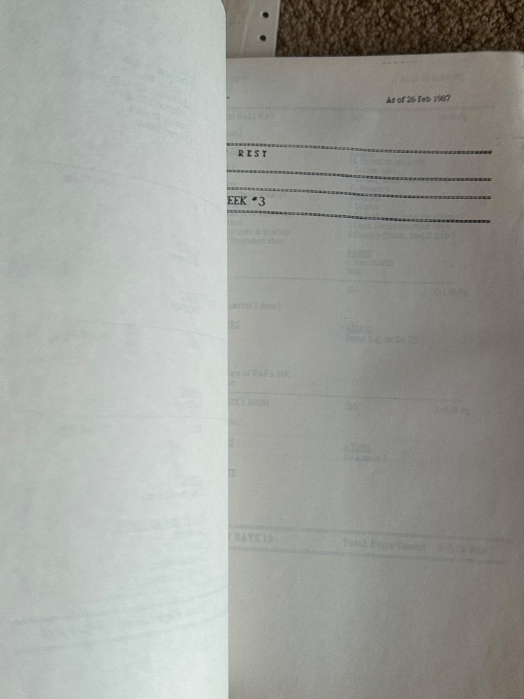 THE SERPENT AND THE RAINBOW RICHARD MAXWELL 1986 SCREENPLAY BLACK MAGIC SCRIPT