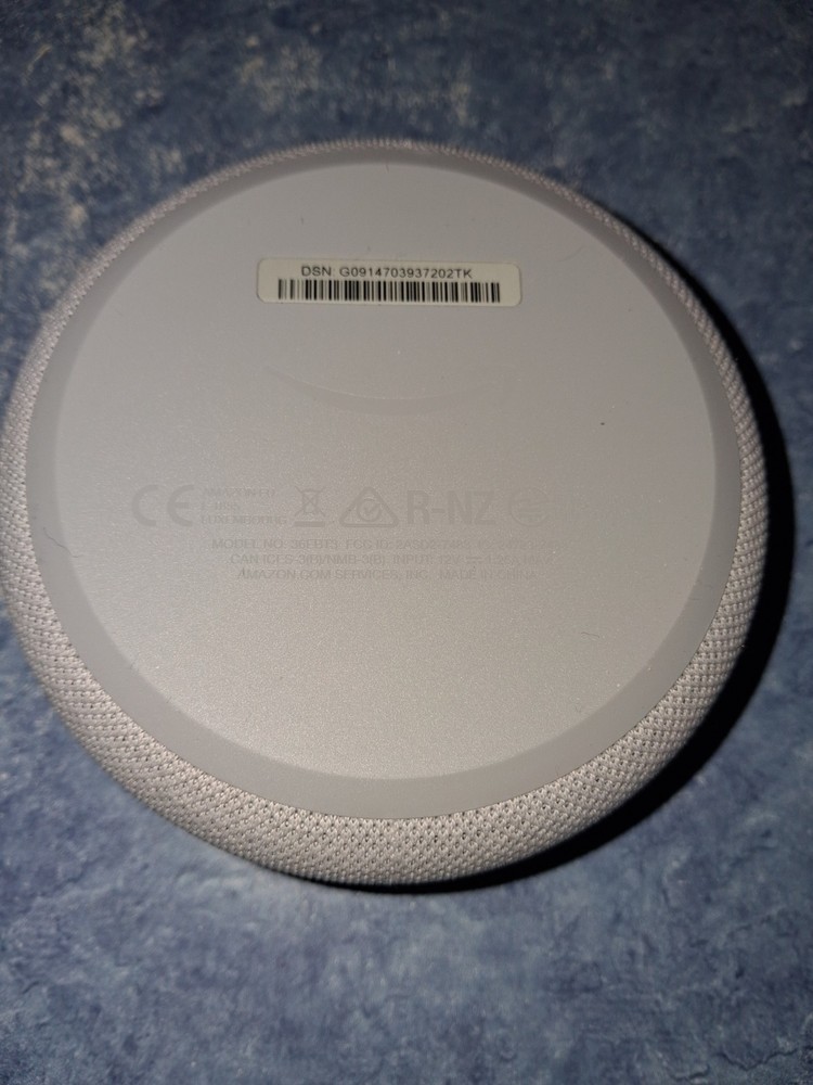 Amazon Echo Dot (3rd Gen) Smart Speaker in White Tested In Perfect Condition!