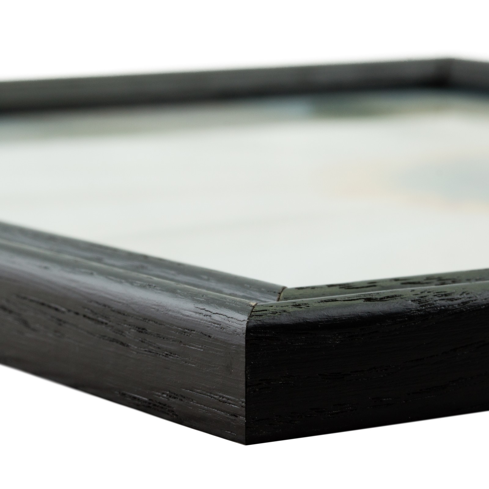 .75" Traditional Gloss Black Wood Picture Frames & Poster Frames, Common Sizes