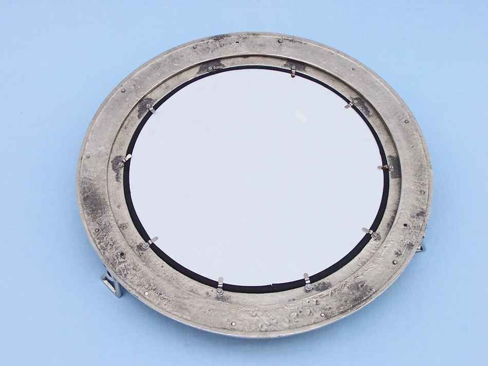 Chrome Decorative Ship Porthole Mirror 24"