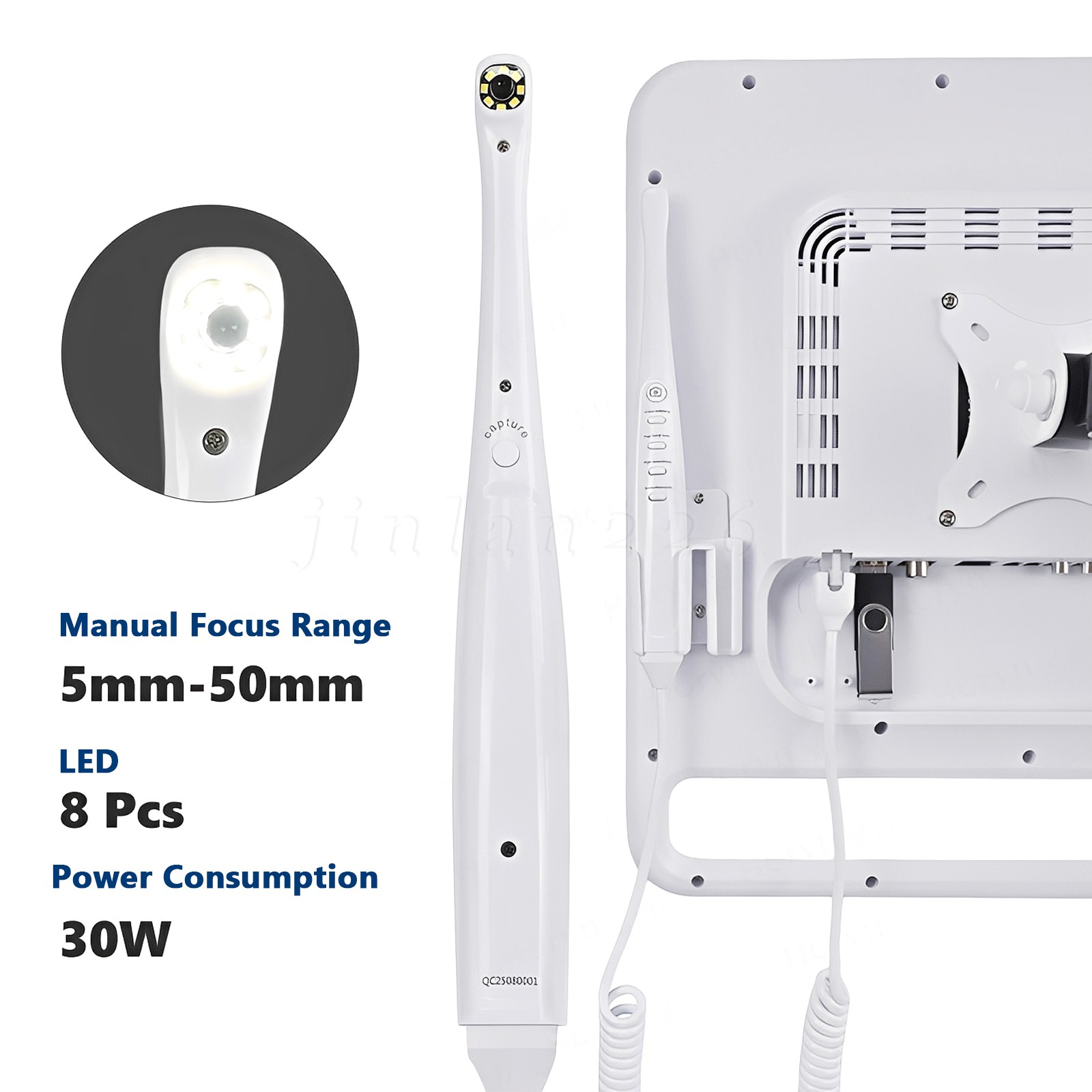 WIFI Dental Intra Oral Camera 17Inch High-Definition Digital LCD Monitor