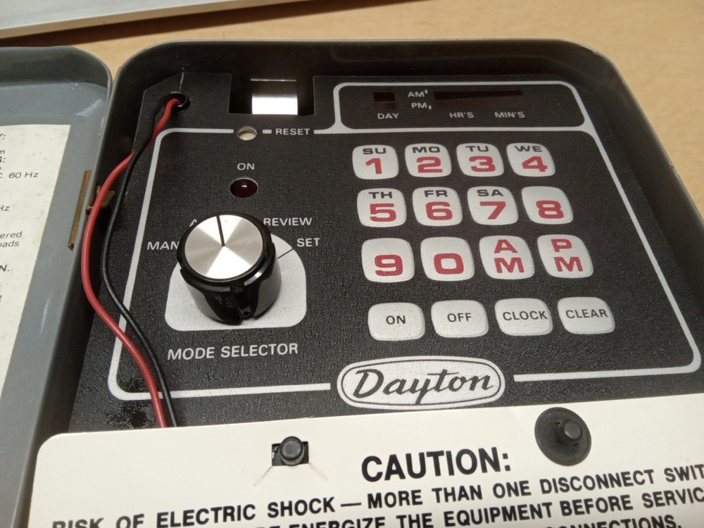 Dayton 1A218 Electronic Time Switch Enclosure