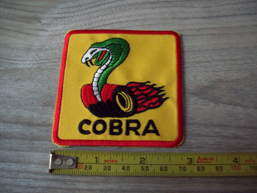 FORD  COBRA SNAKE  ON WHEELS PATCH....