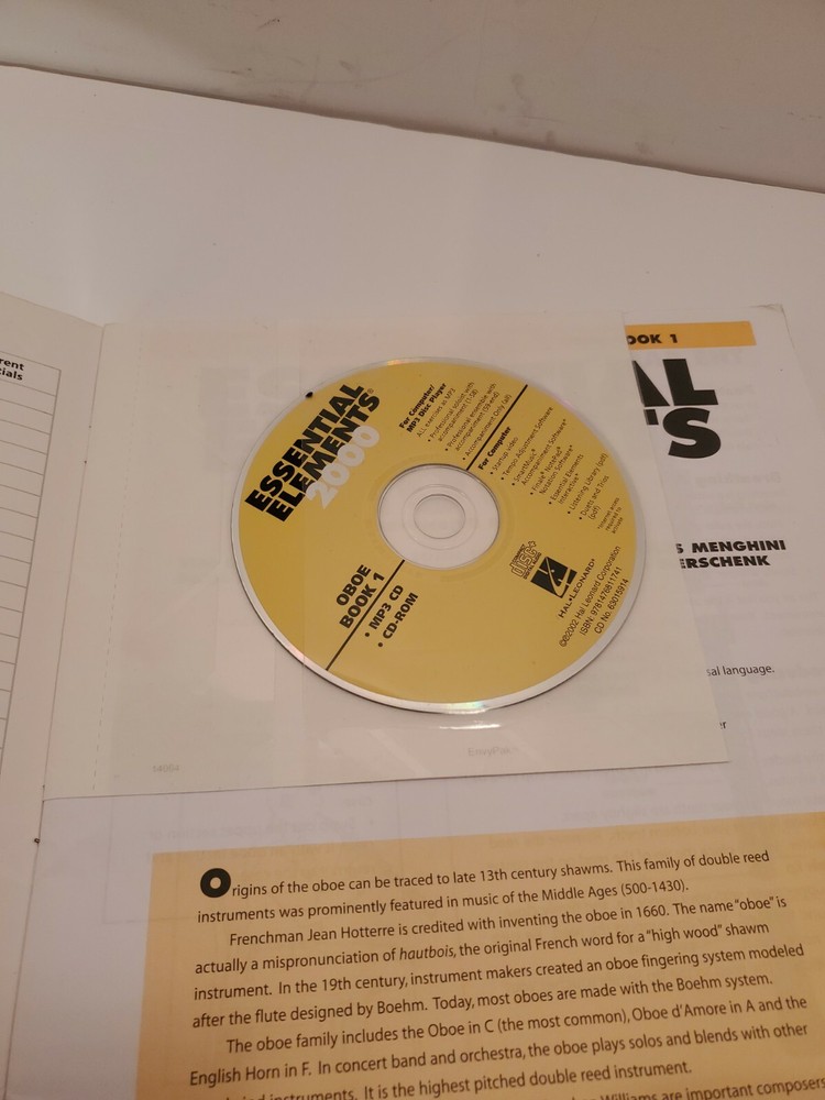 Essential Elements for Band 2000 - Oboe Book 1with CD