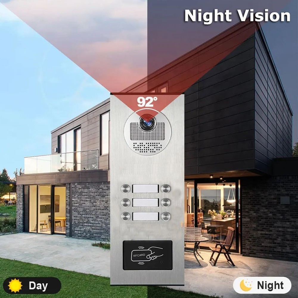 Smart Video Intercom with Motion Detection&2-Way Audio | 6 x 10-Inch Touchscreen