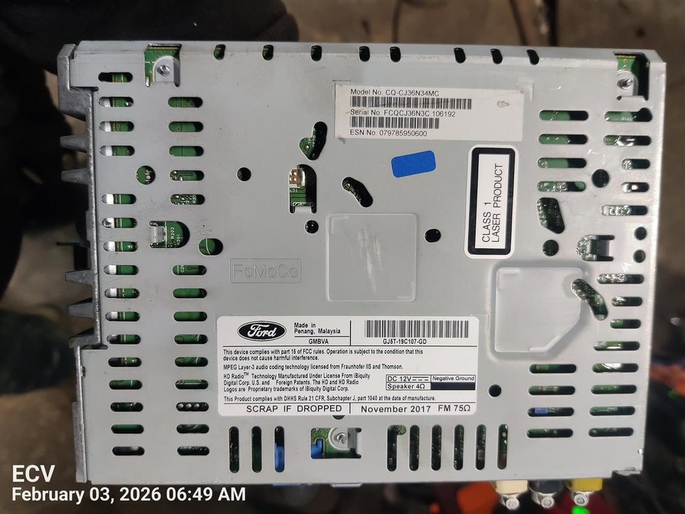 CONTROL PANEL OEM 2017 FORD ESCAPE 1YR WRNTY