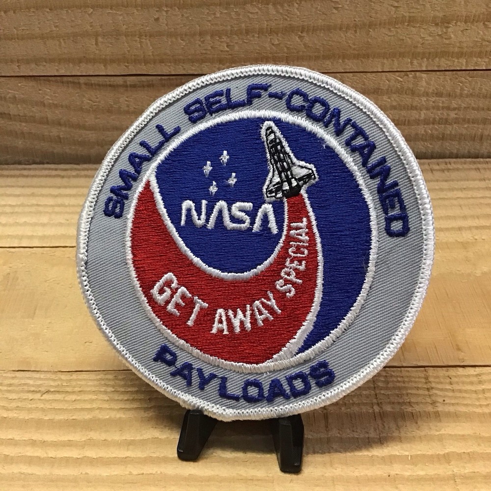 NASA PATCH vtg Small Self-Contained GET AWAY SPECIAL Payloads Space Shuttle