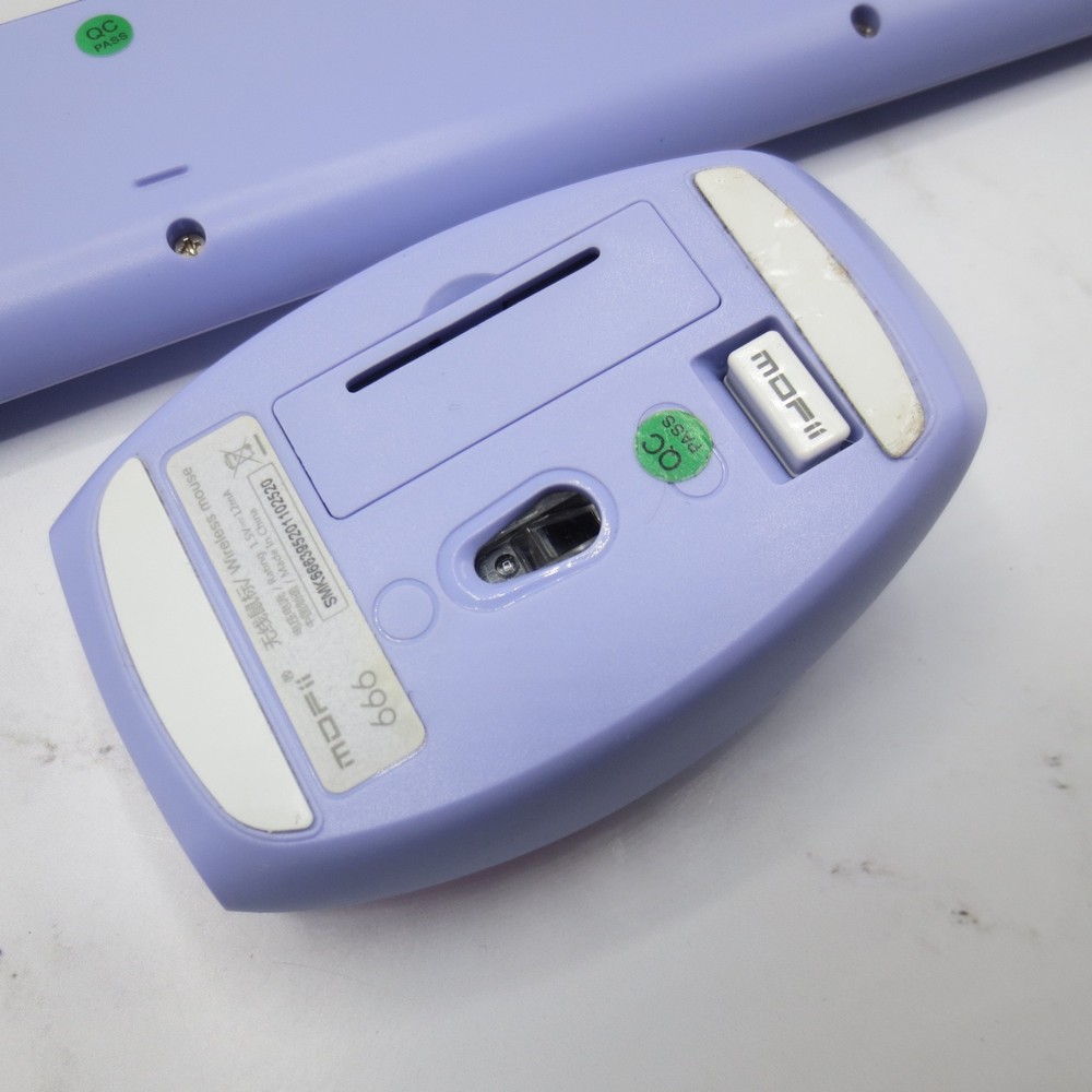 MOFII Wireless Purple Keyboard and Mouse Combo