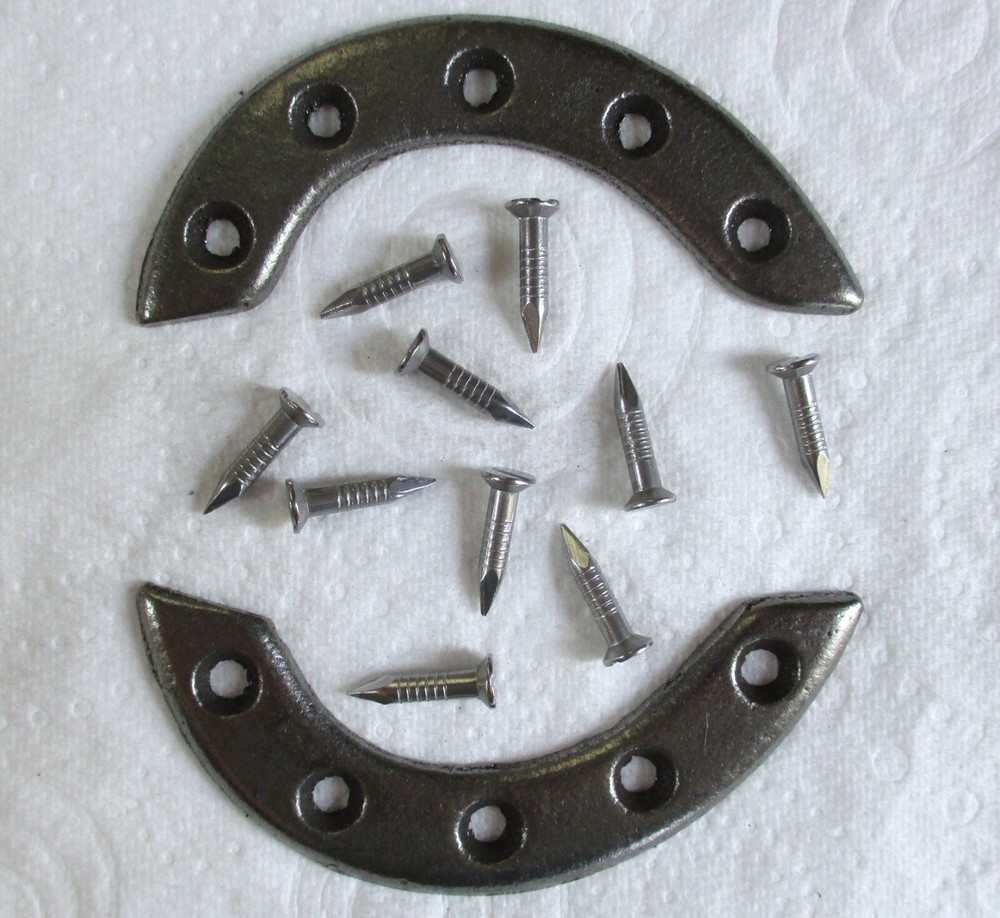 Set of British Army:"AMMO BOOT TOE PLATES"(With Fixing Nails/Screws, Sizes 9-10)