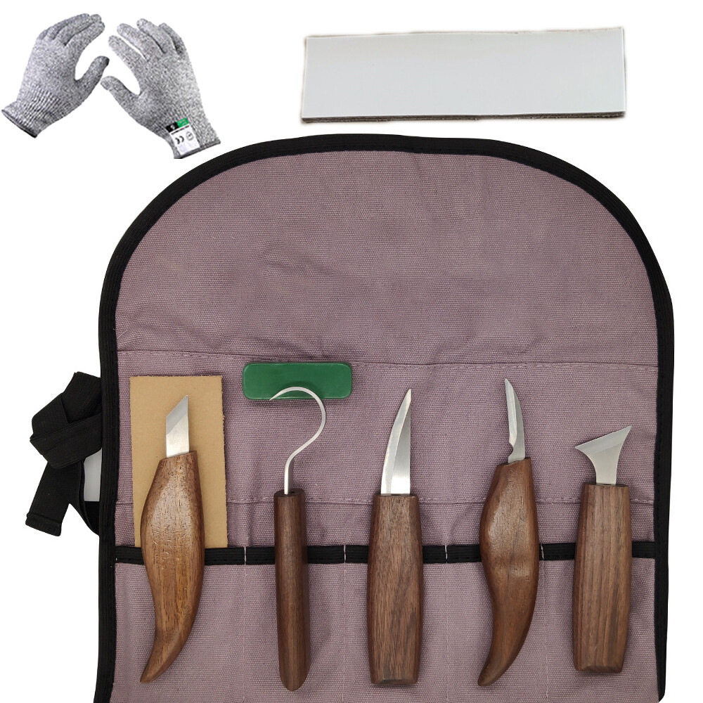 10 Piece Wood Carving Tools Hand Chisel Tool Set Professional Woodworking Gouges