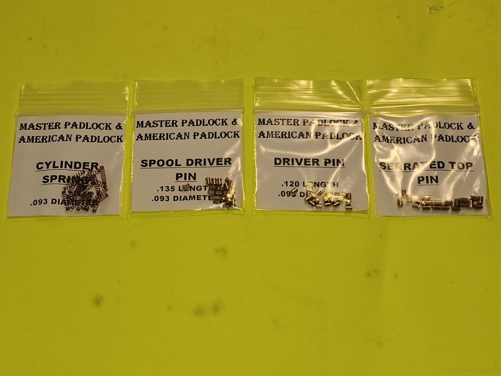 MASTER LOCK AMERICAN PADLOCK HIGH SECURITY UPPER REKEY PIN SPRING KIT LOCKSMITH