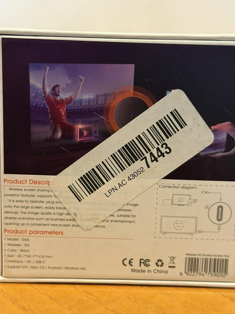 Wireless HD Shared Screen Box Model G66