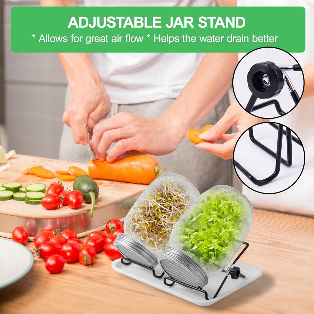 Sprouting Jar Broccoli Sprouts Growing Kit Sprout Jar J8N82184