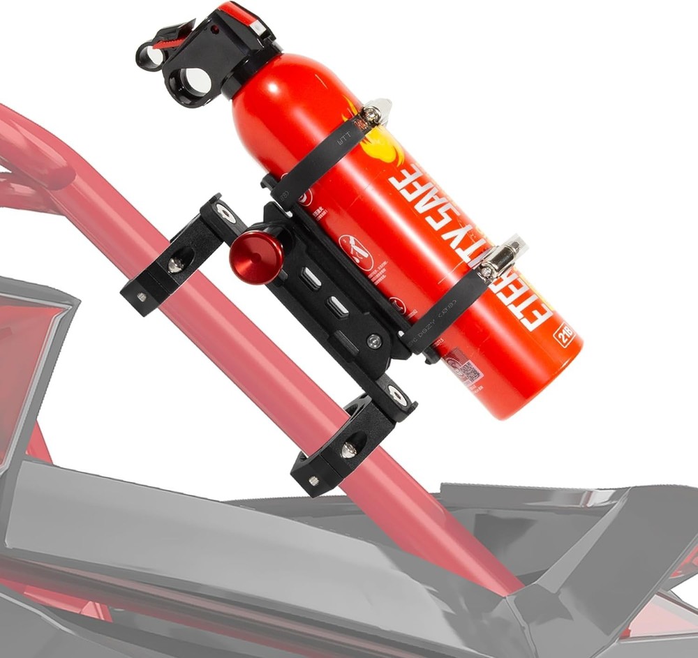 UTV Fire Extinguisher Mount Kit- Quick Release Roll Bar Fire Extinguisher Hol...