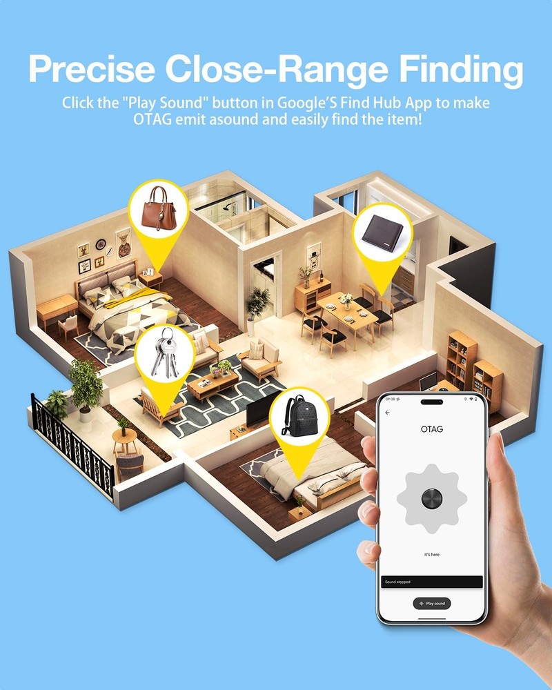 Air Tags for Android,Air Tags-1 Pack Android,Android Tracker Tags,2 Black-1