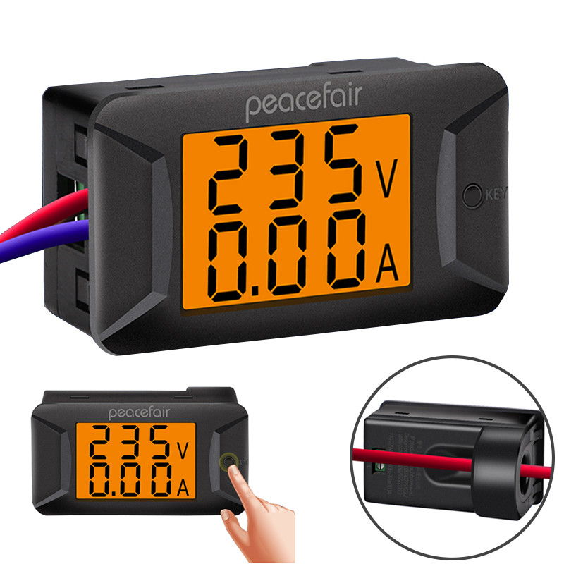 AC 40-400V 100A Digital Voltage Ampere Panel Meter 110V 220V Ammeter Voltmeter