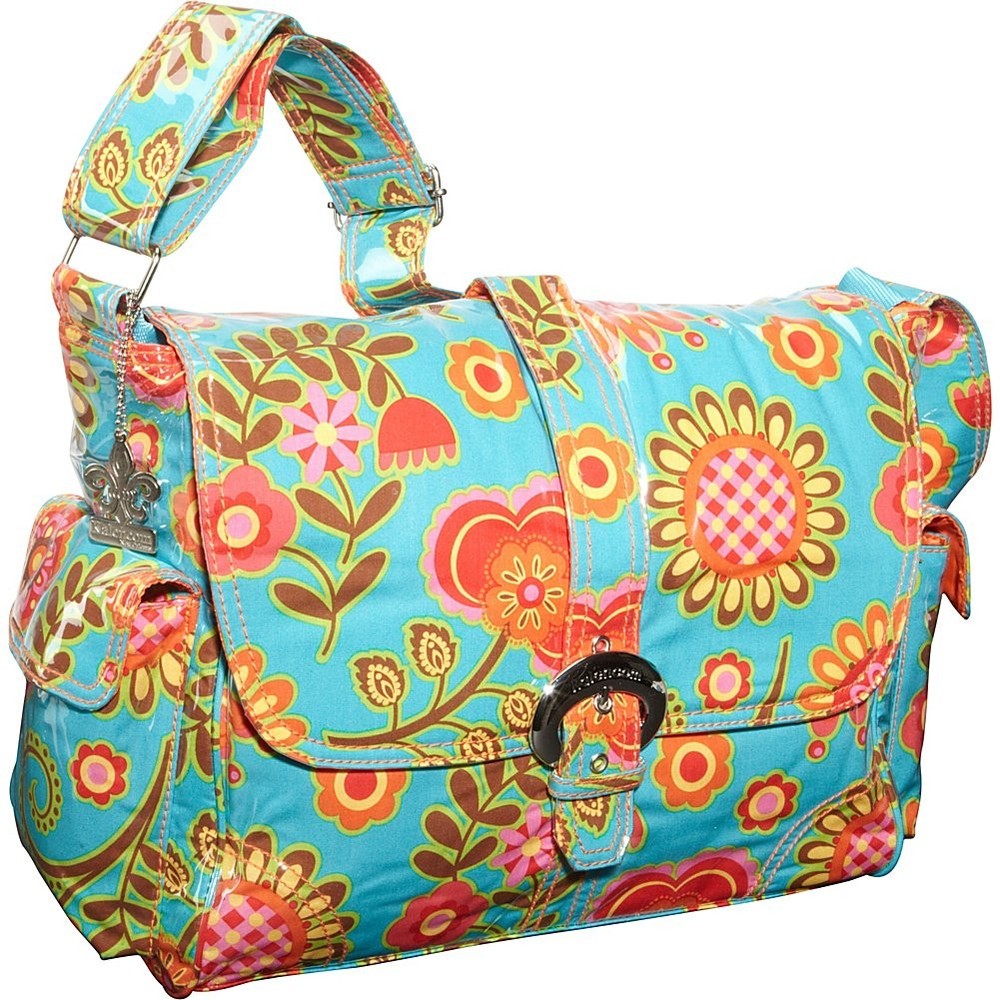 Laminated Buckle Bag, Tuscany Turquoise