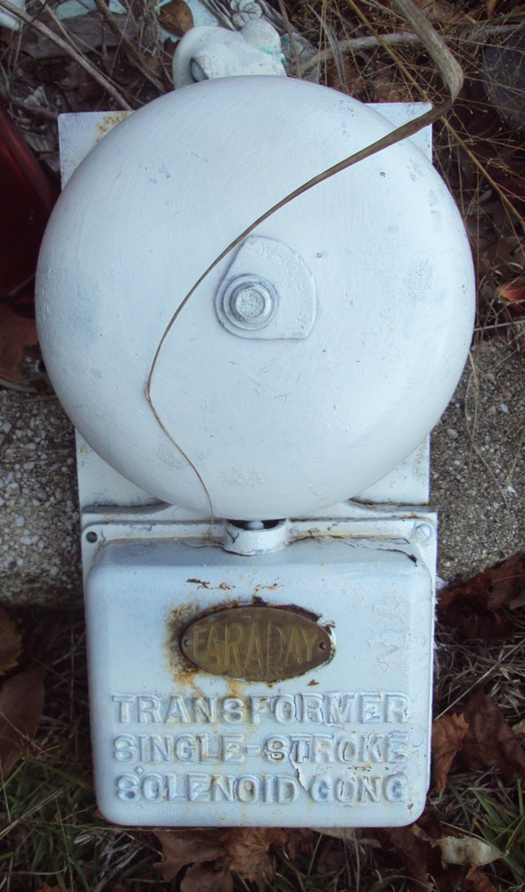 Vintage Faraday  Electric School Bell Fire Alarm Wall Mount  - Untested