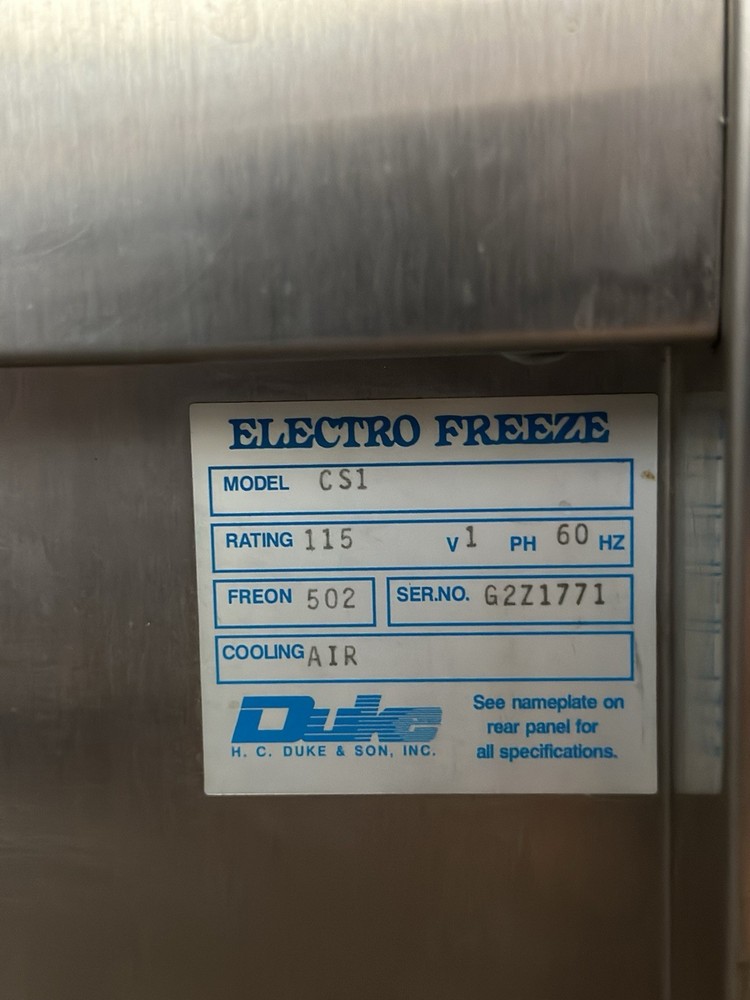 Electro Freeze Commerical CS1