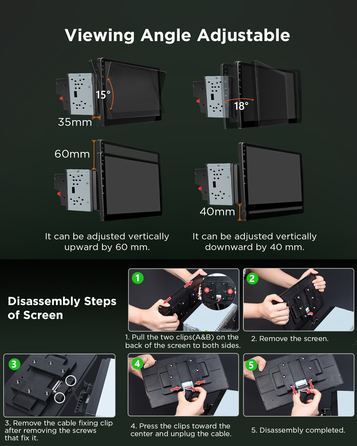 OBD2+In Dash Universal Double 2DIN 10.1" Car GPS Android 13 Stereo Radio CarPlay