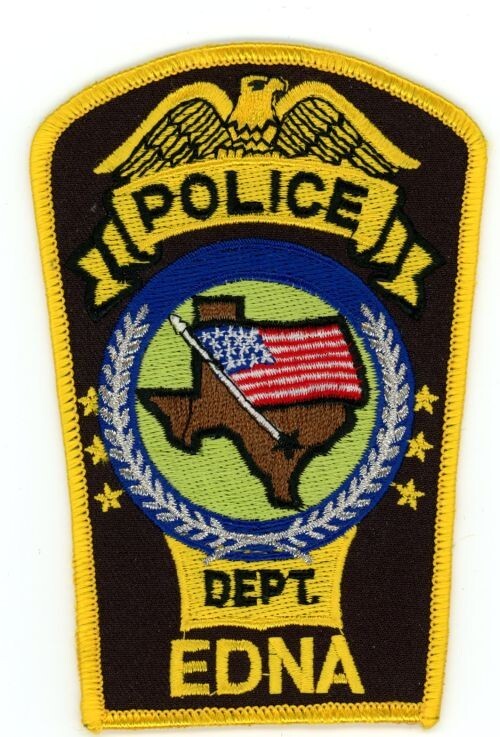 TEXAS EDNA POLICE NICE SHOULDER PATCH SHERIFF