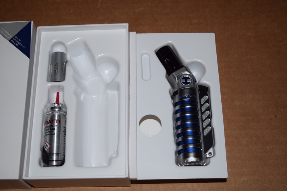 BUGATTI VULCAN DUAL TORCH BUTANE LIGHTER