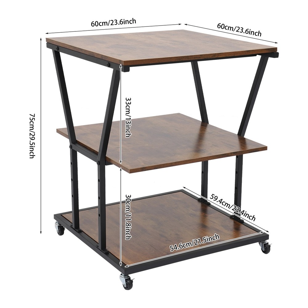 Printer Stand with Adjustable Design 3-Tier Printer Stand for Home/Office