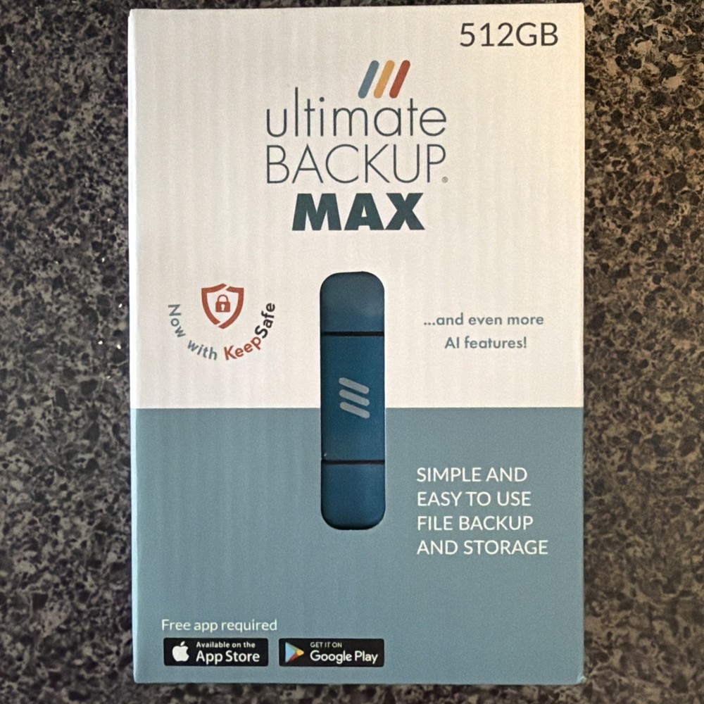 External Hard drive Ultimate Backup Max Multi-Port 512GB Storage Device