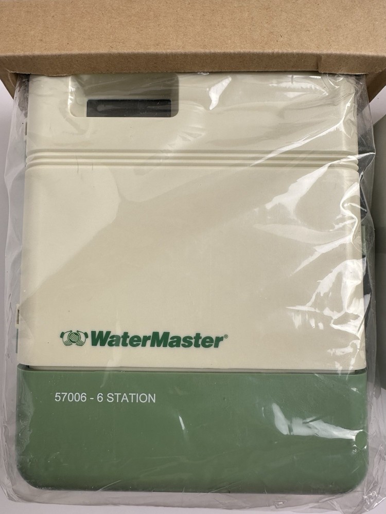 Water Master 6 Zone Dual Programming SPRINKLER TIMER ( 57006 ) New—Damaged Box