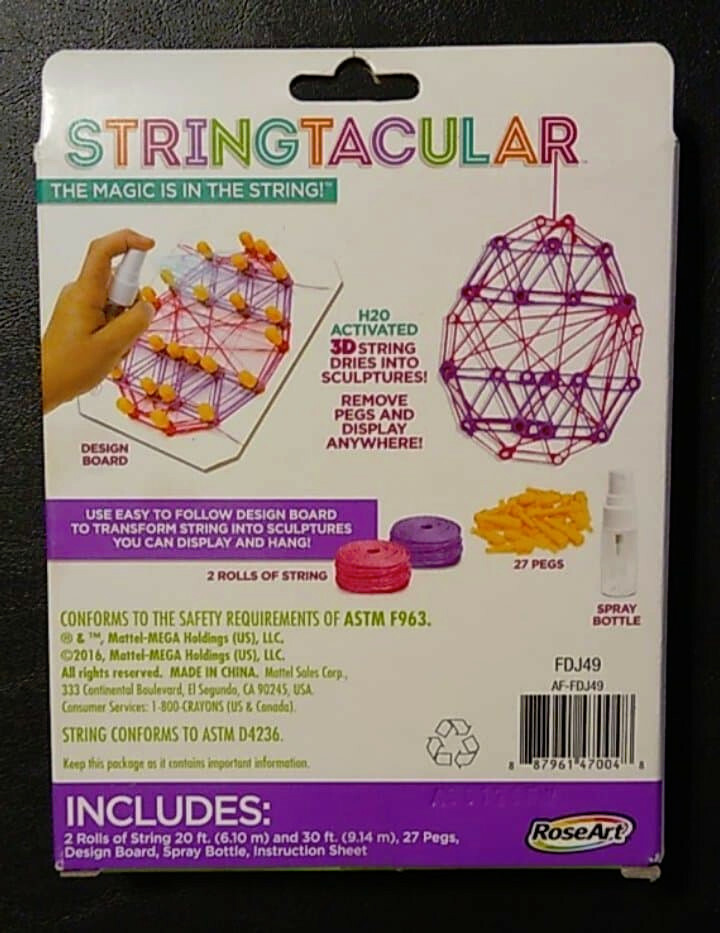 Rose ART -STRINGTACULAR- Craft String 3D EASTER EGGS H2O Activated