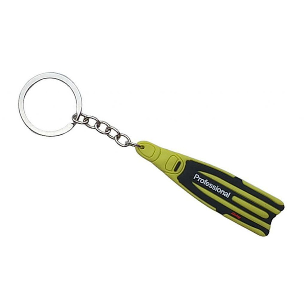 Scuba Diving Key Chain Holder Keyring Keychain Yellow