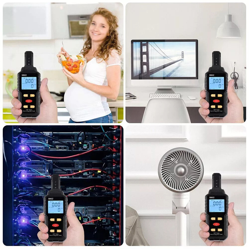 3In1 Digital Electromagnetic Emf Meter Built-in Electromagnetic Radiation Sensor