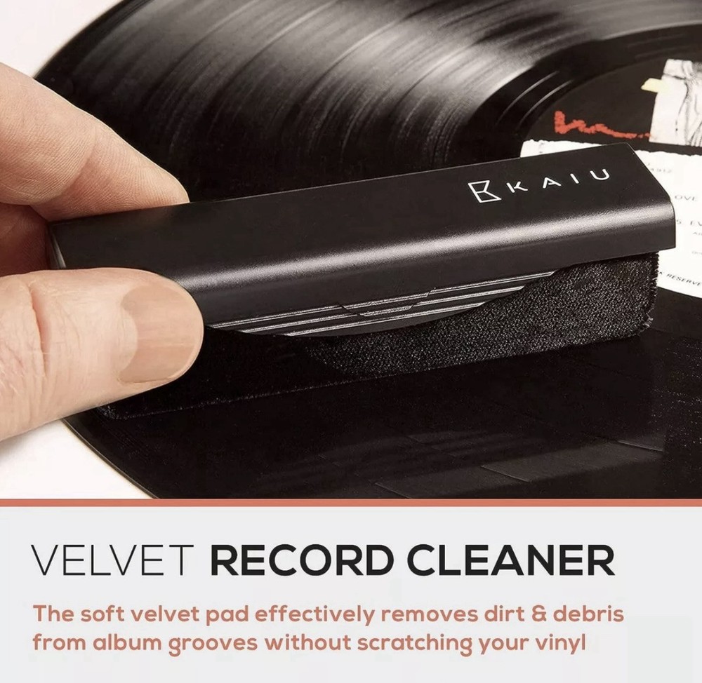 KAIU Vinyl Record Cleaner - LP Discwasher Kit w/Solution
