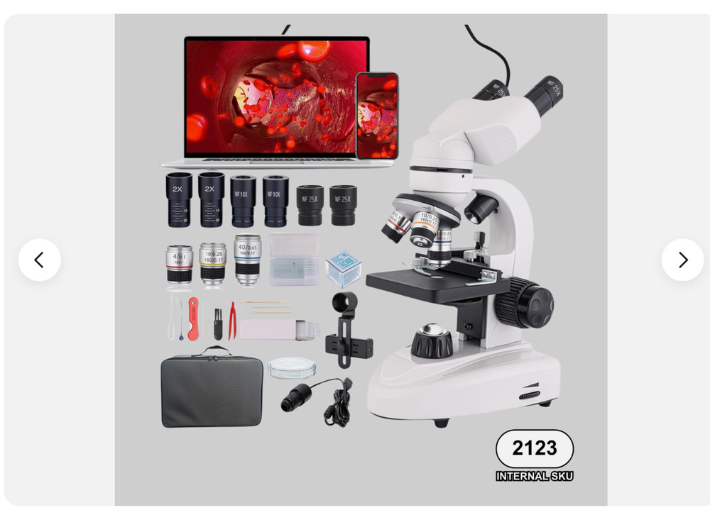 Binocular Compound Microscope 40X - 2000X Research Grade Professional