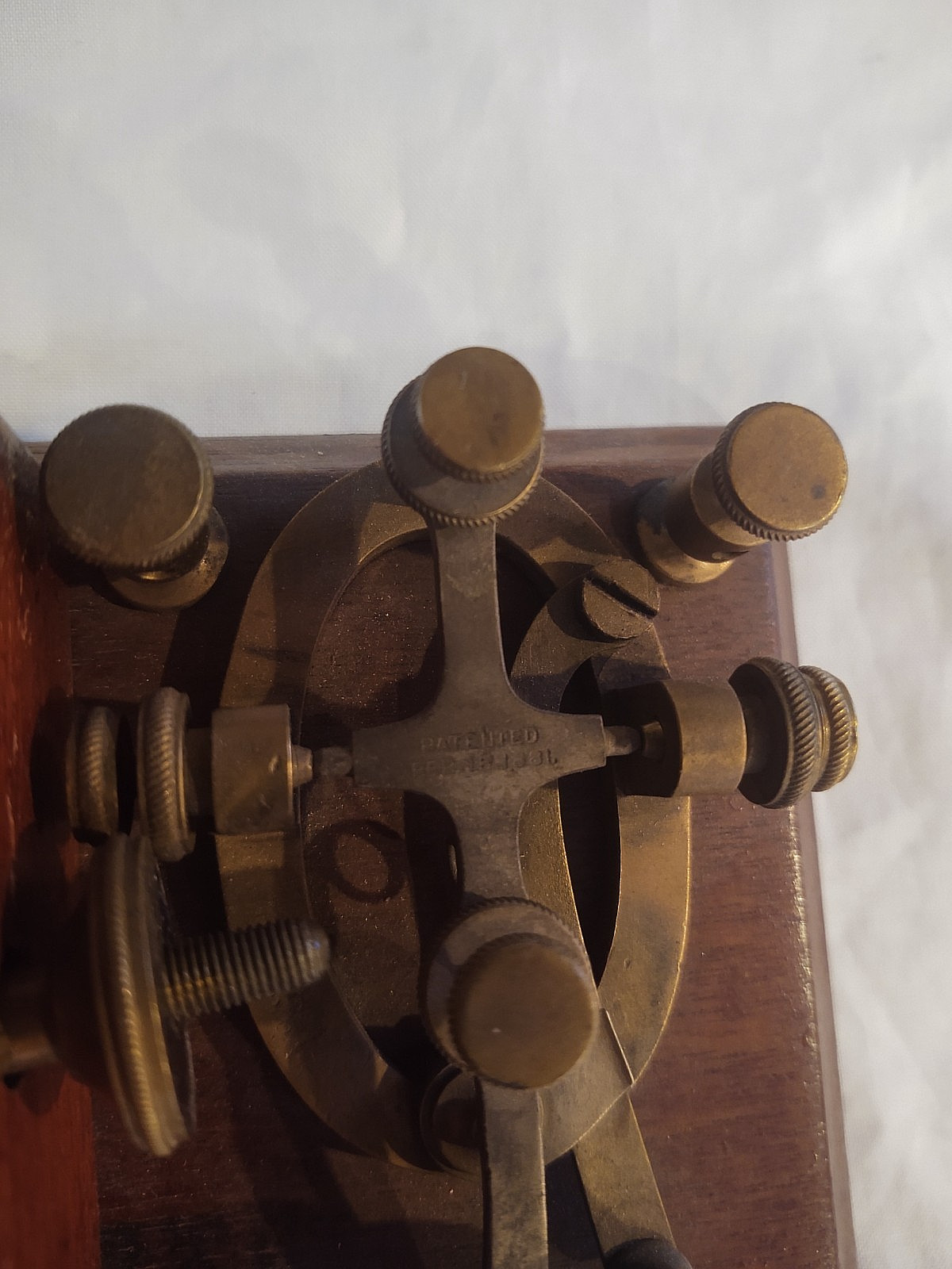 Antique NICE 1880s J.H. Bunnell Boxed Sounding Relay & Key Telegraph Set 150 Ohm