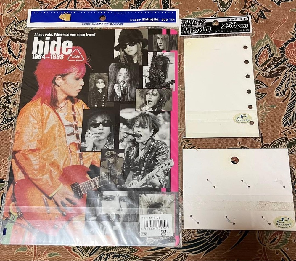 hide X JAPAN Underlay Sticker Sticky Set