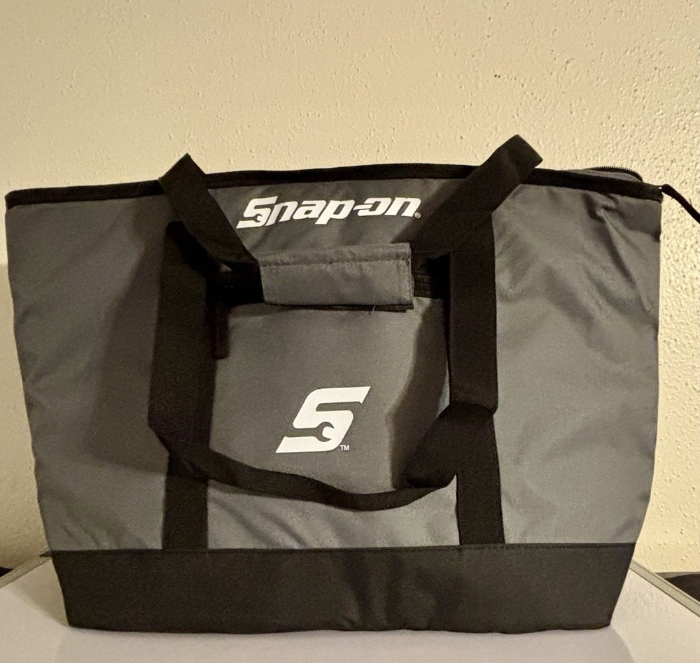 Snap on Soft Sided Cooler Bag Tote Handle Pocket Large