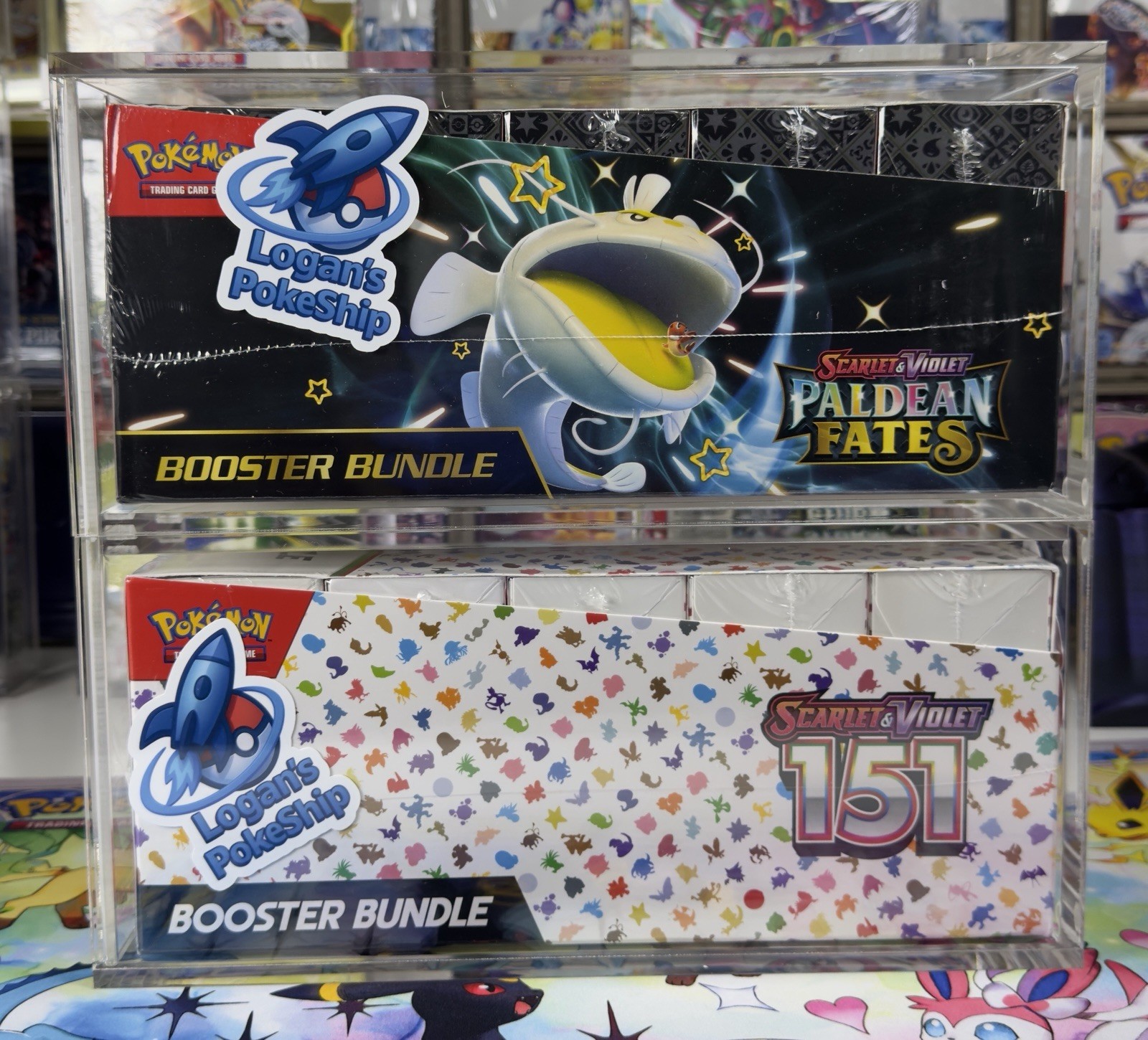 Pokemon Magnetic Booster Bundle Acrylic Case! Pokémon Card Protective Display!
