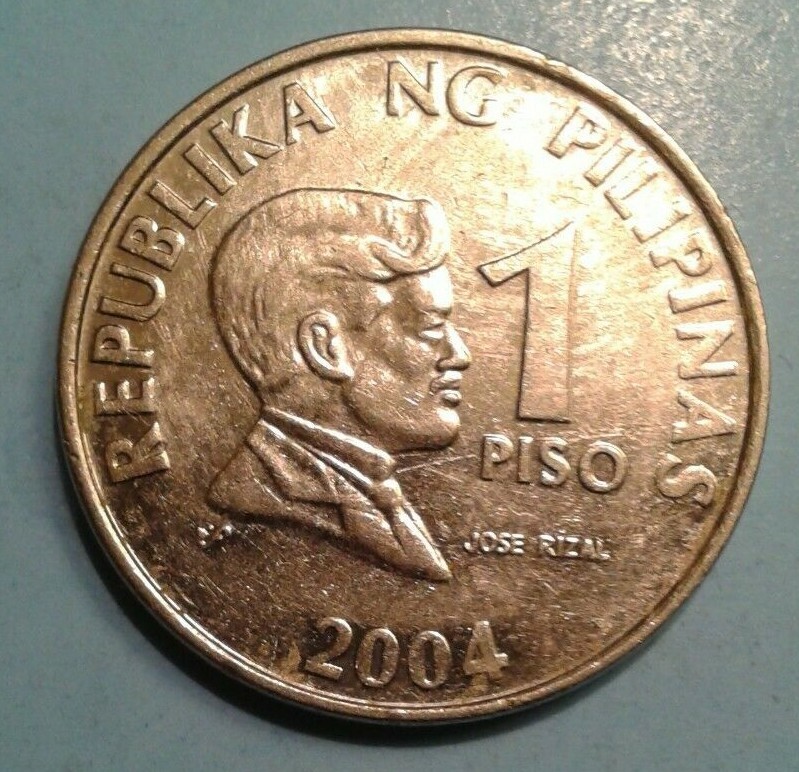 Philippines 1 Piso coin 2004