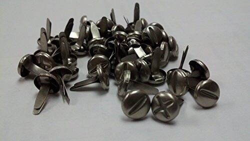 Scrapbooking Pewter Screw Top Brads - Bulk 50pc