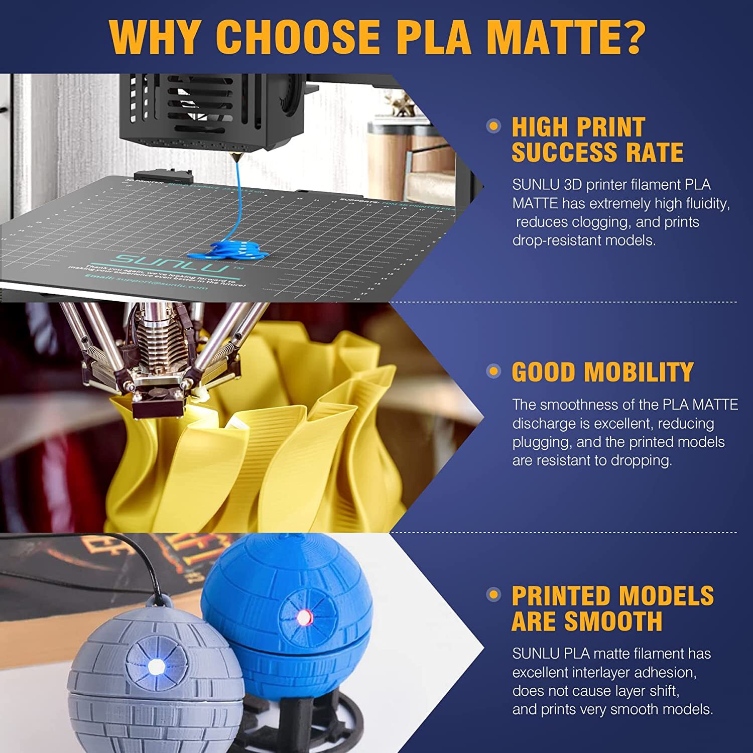 【BUY 6 GET 4 FREE,ADD 10 】 SUNLU PLA Matte META PLA+ PETG SILK ABS TPU Filament