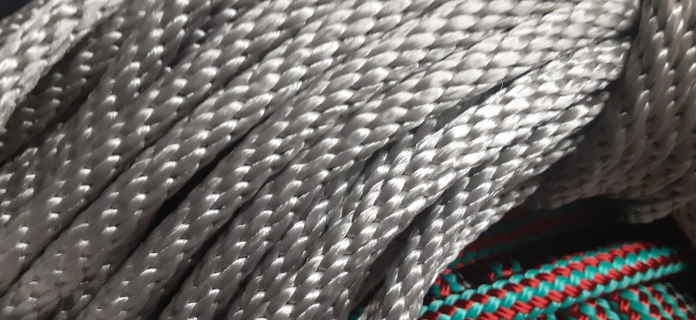 5/16” x 160 ft. Solid Braid MFP Rope Silver Made in USA