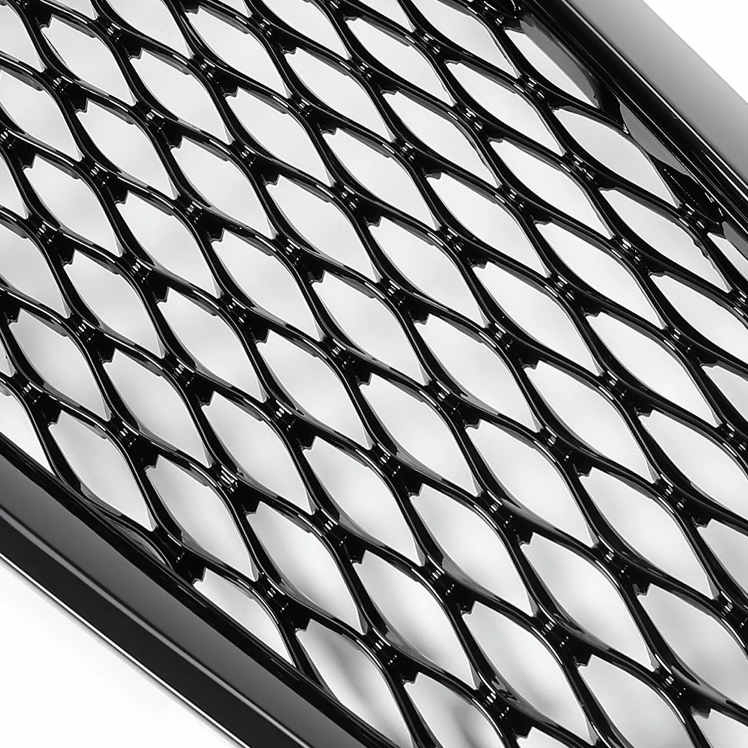 For Infiniti Q50 2014-2016 2017 Front Bumper Upper Grille Gloss Black Grill JDM