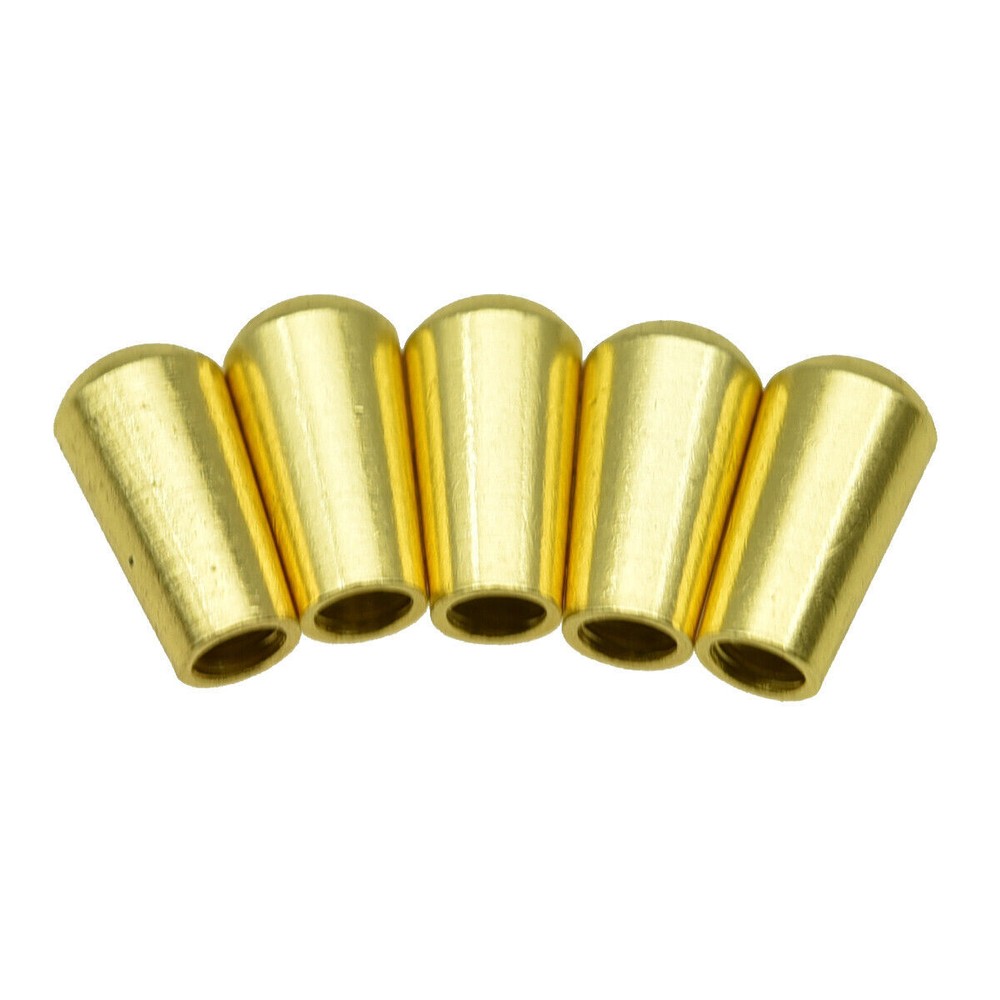 5x Gold USA Thread SAE 8-32 Metal Toggle Switch Tip for Gibson/Switchcraft
